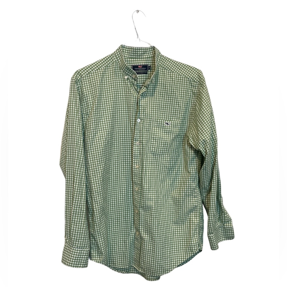Vineyard Vines‎ by Shep & Ian Classic Fit Tucker Shirt Men’s Size M Green Check